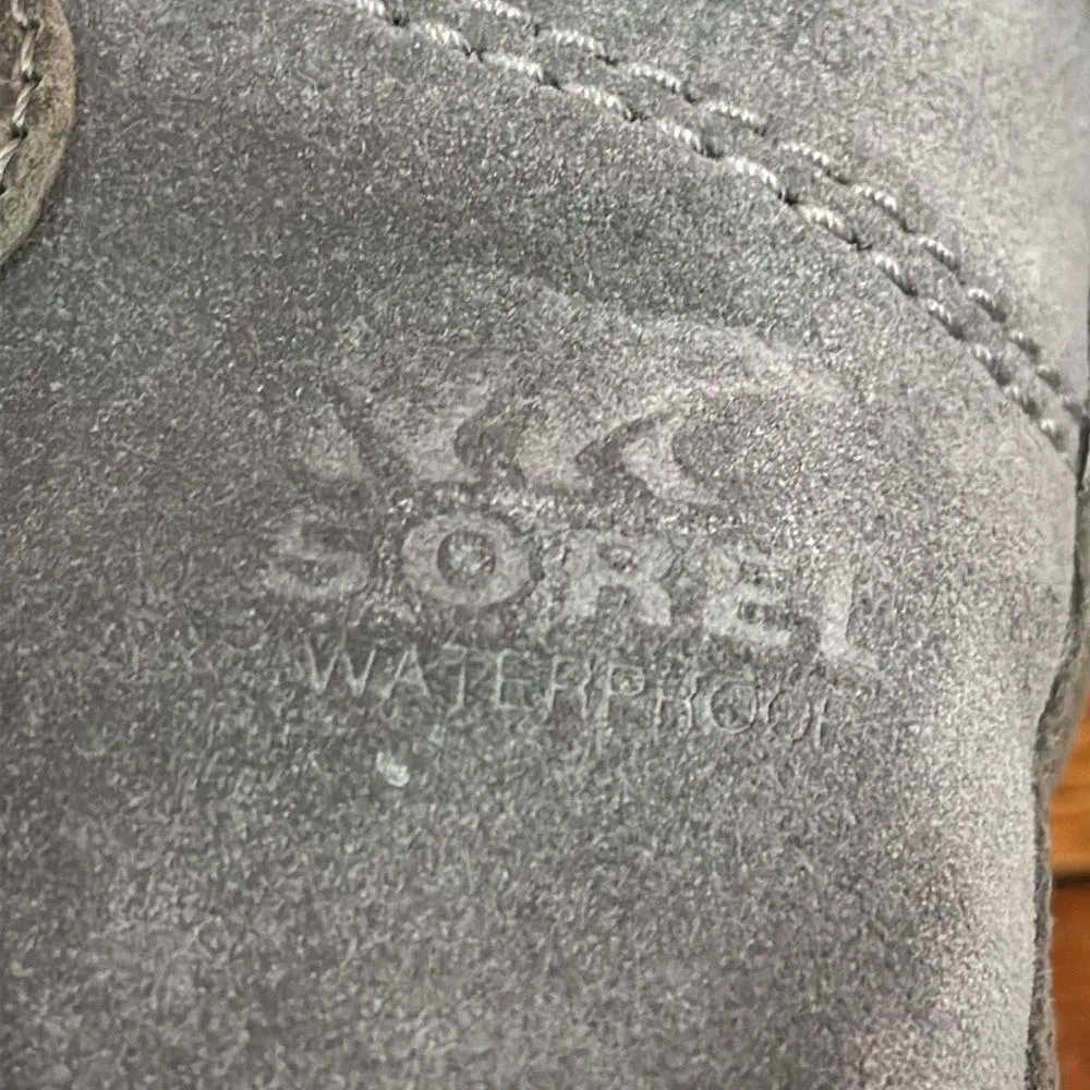 Sorel Women's Gray Fur-Trimmed Boots size 6 - Image 5