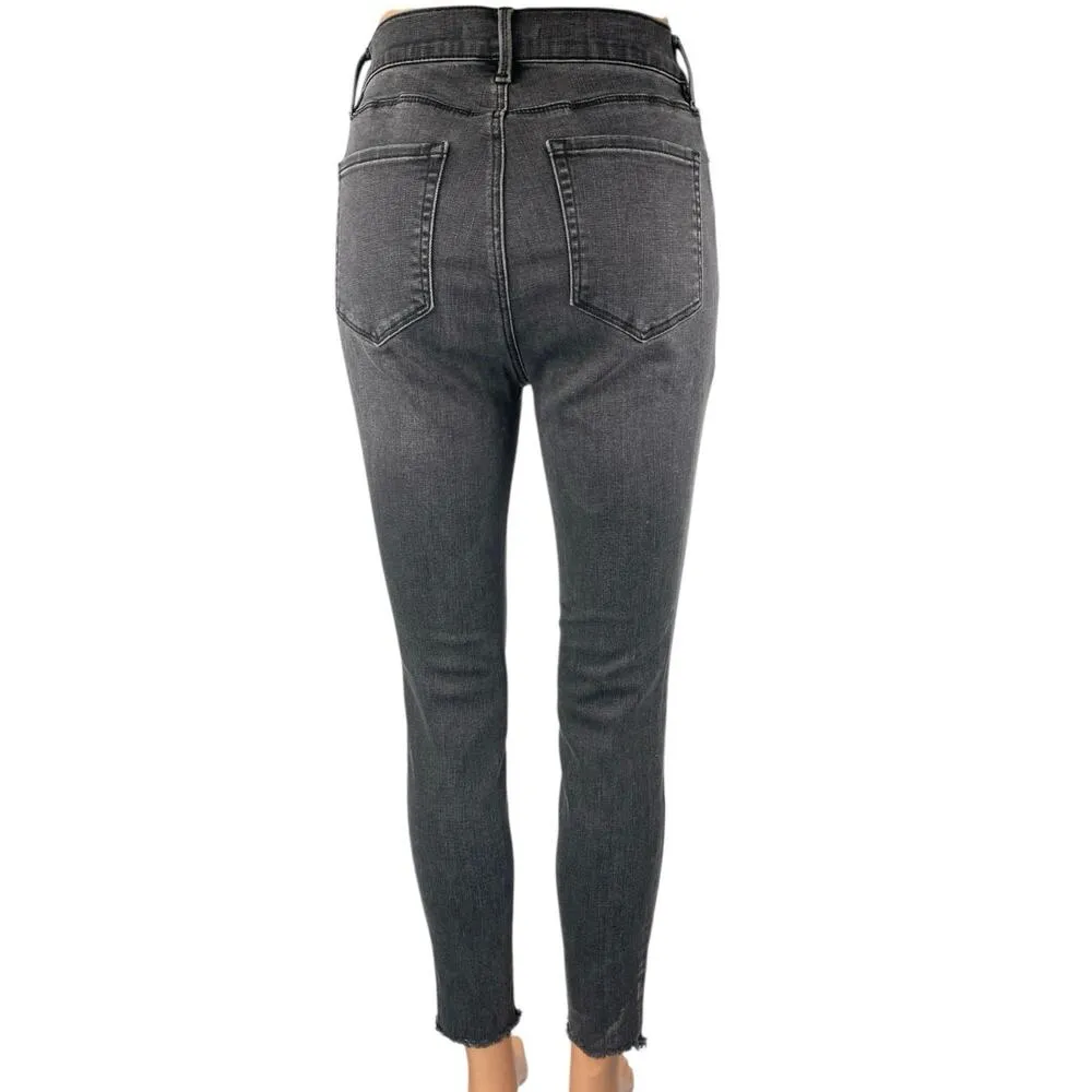 Pacsun Women's Black Super High Rise Jegging Raw Hem Skinny Denim Jeans Size 26 - Image 3