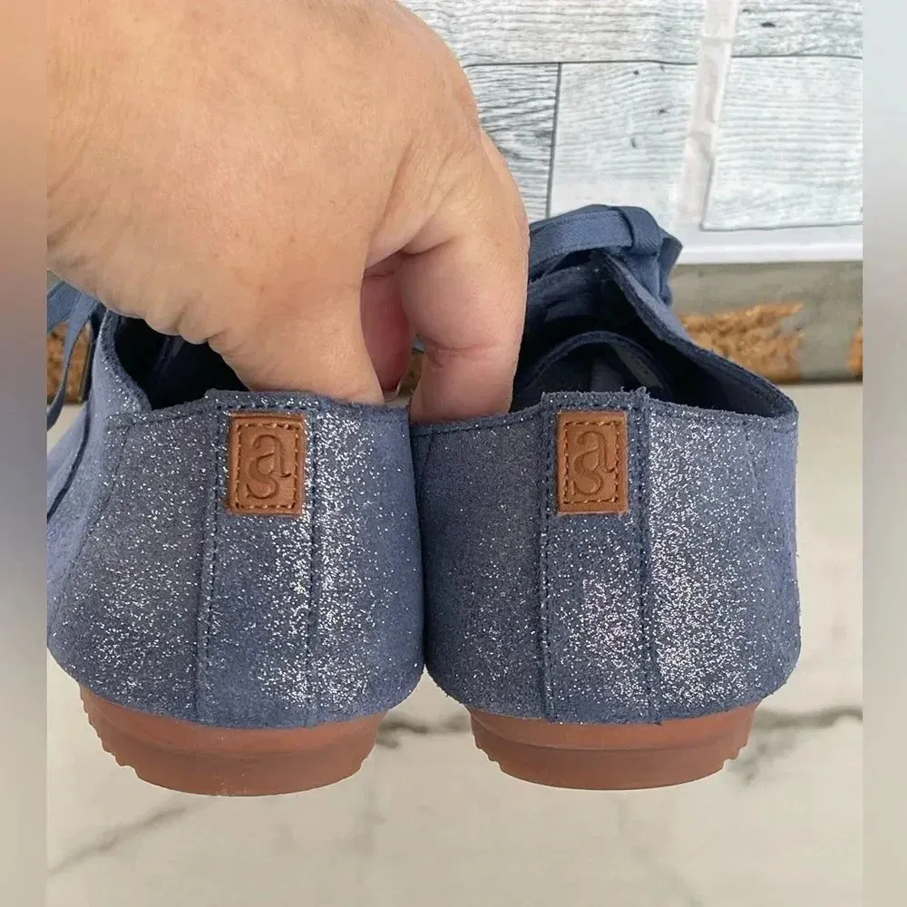 Another sole blue metallic oxfords size 37 Blue - Image 7