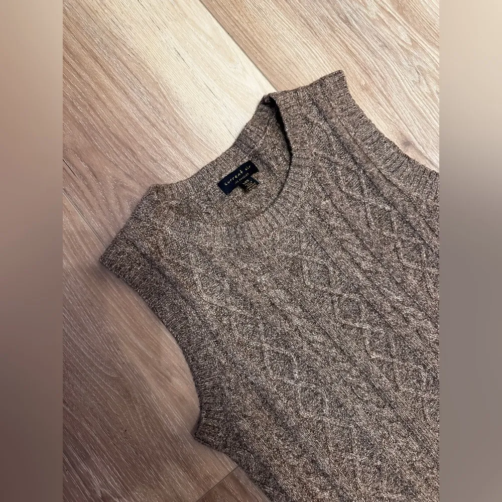 Anthropologie  Cable-Knit Midi Sweater Dress Brown / Size XXS - Image 4