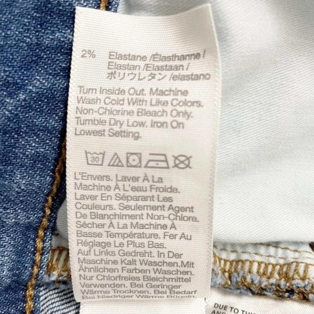 Madewell High-Rise Denim Tencel Shorts Quintell Wash Women’s Size 27 Jean Shorts - Image 13