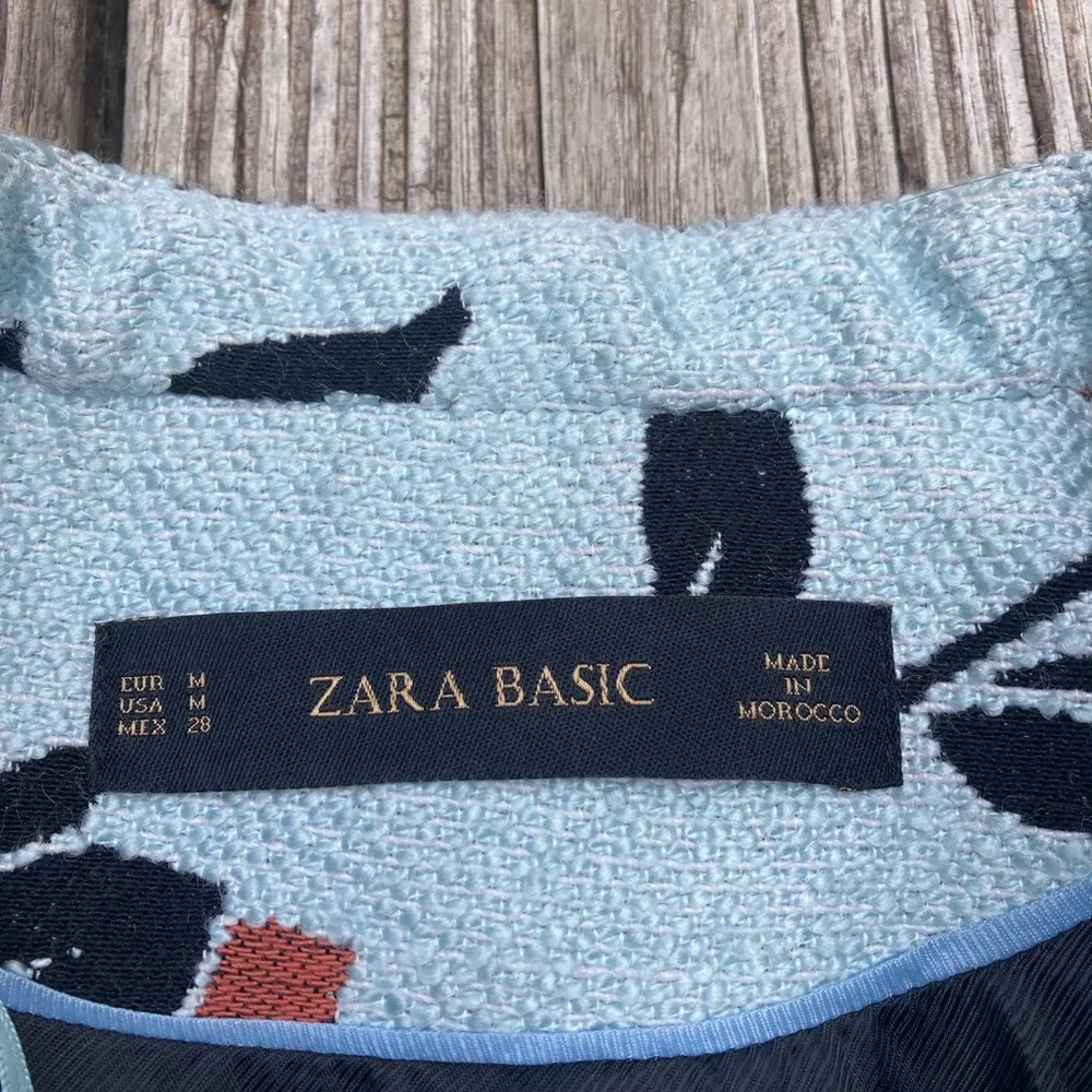 ZARA MANTEL JACKE BLUMEN PRINT KIMONO FLORAL PRINTED JACQUARD JACKET COAT SIZE M - Image 6