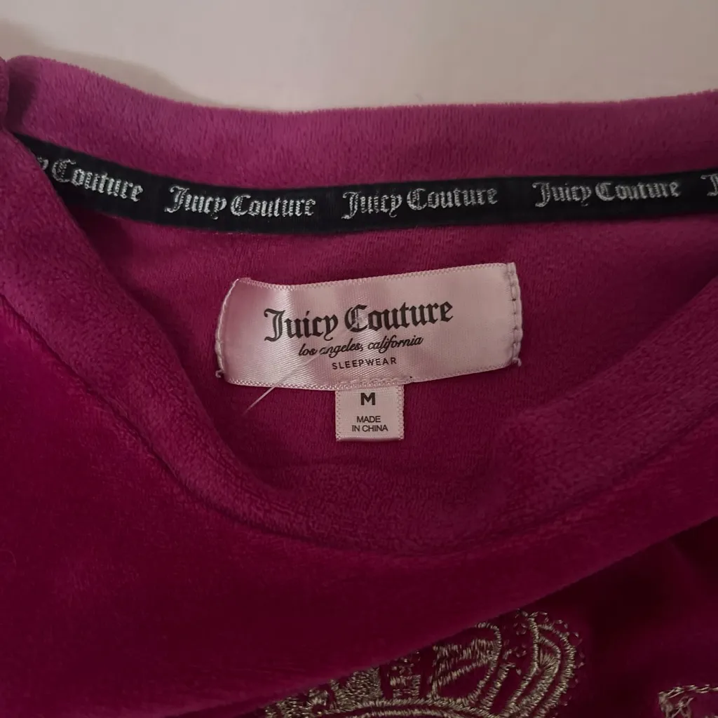 Juicy Couture Fuchsia Velour Top - Image 2