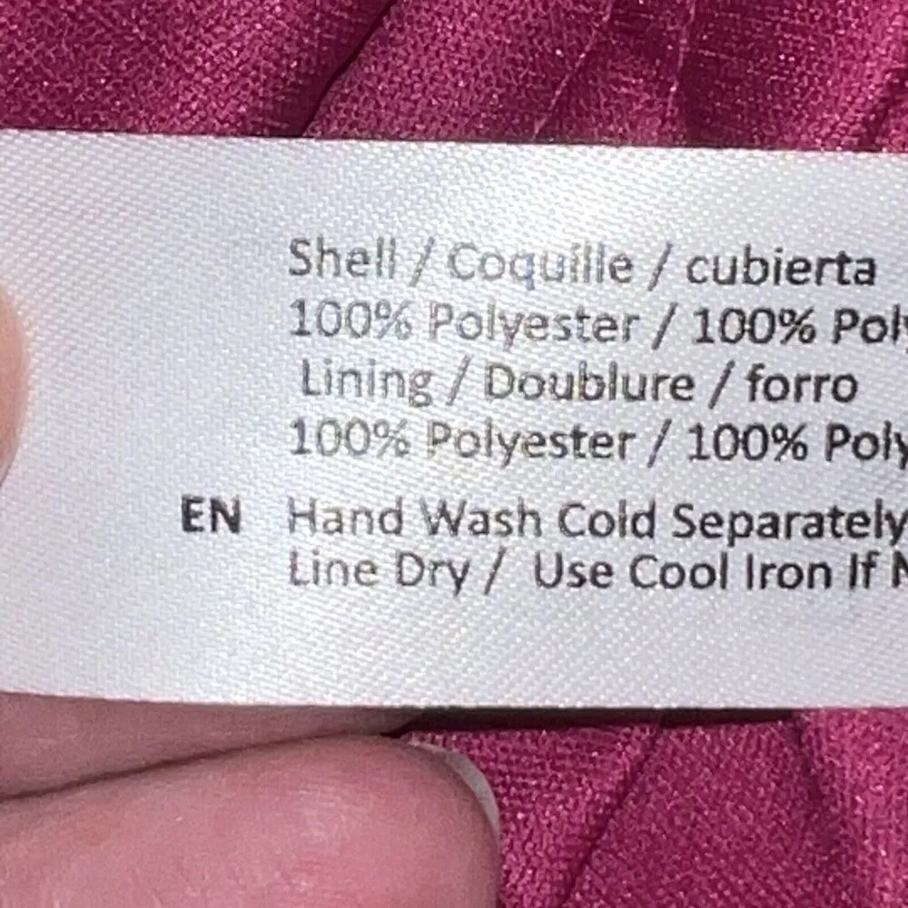 Band of The Free Kiss Me Fuschia‎ Peplum Ruffle Tie Mini Dress NWT Size Small Pink - Image 11