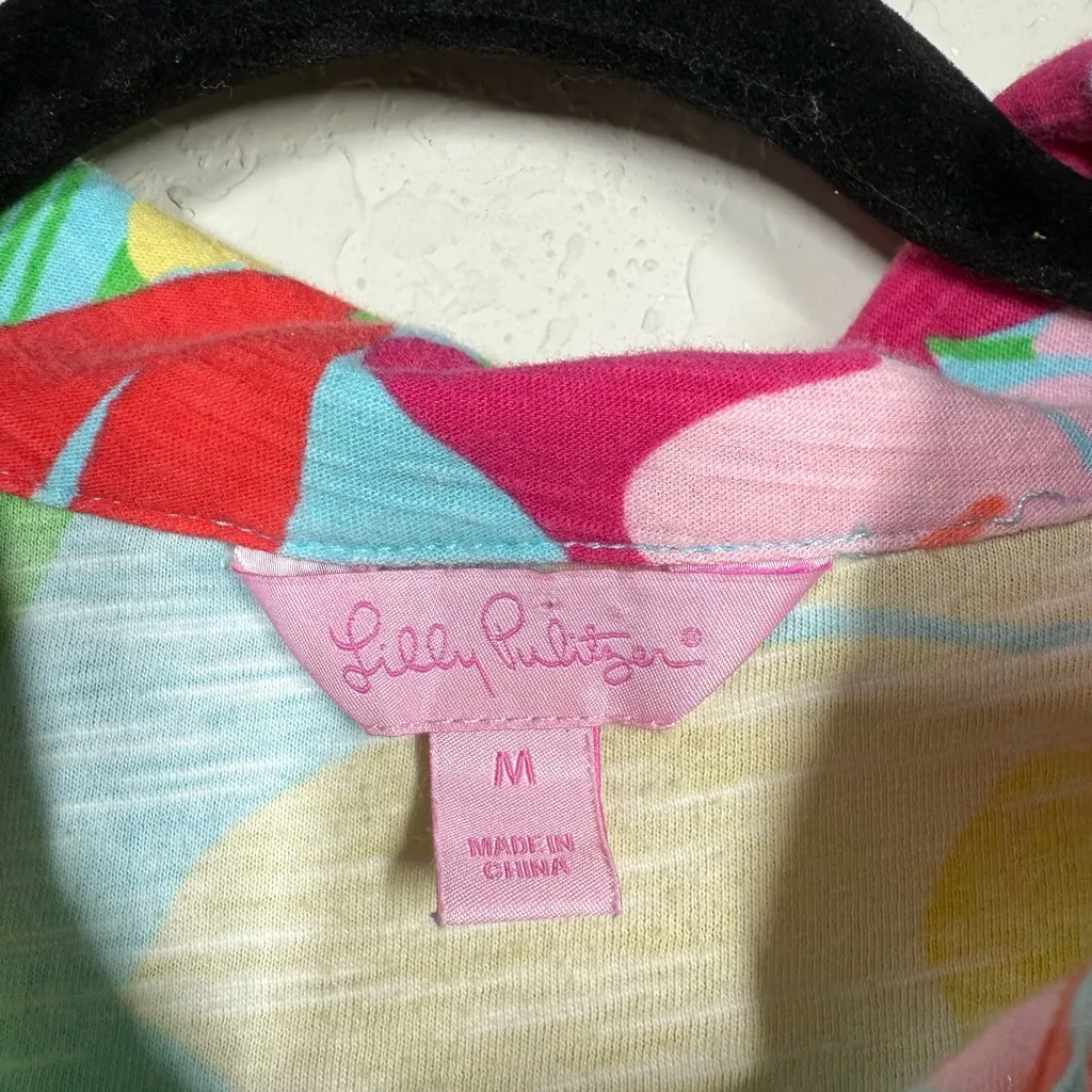 Lilly Pulitzer Carolyn Floral T Shirt Dress Size Medium - Image 5
