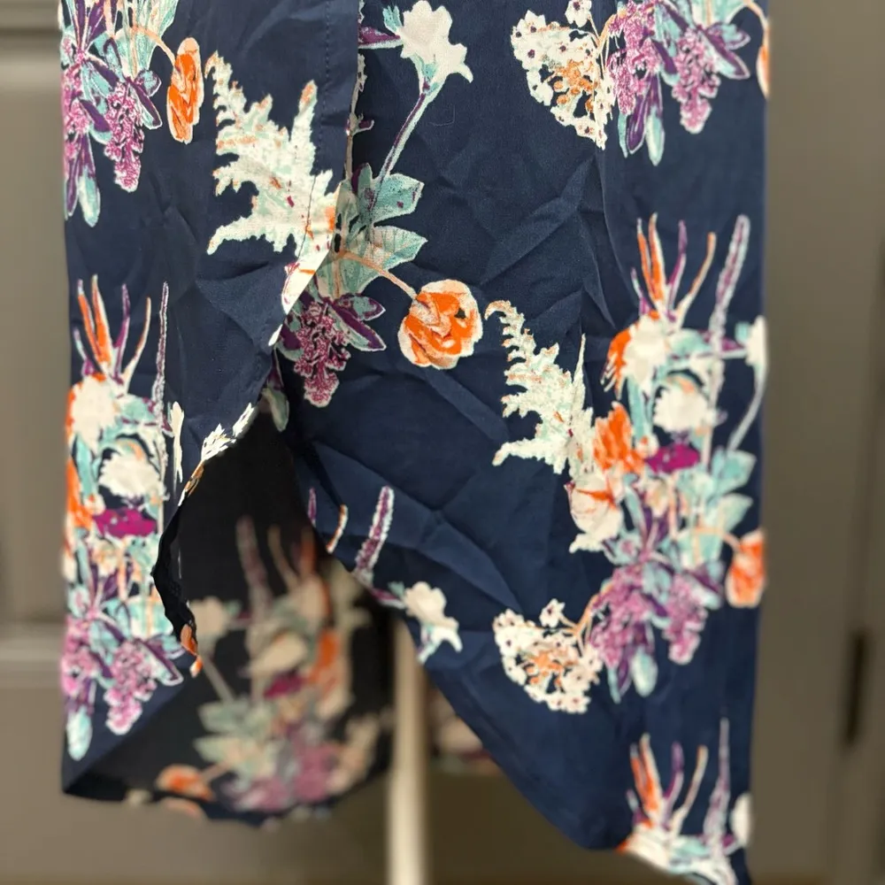 World Market Indigo Paradise Floral Pattern Wide leg Pull on Pants Blue Size undefined - Image 5