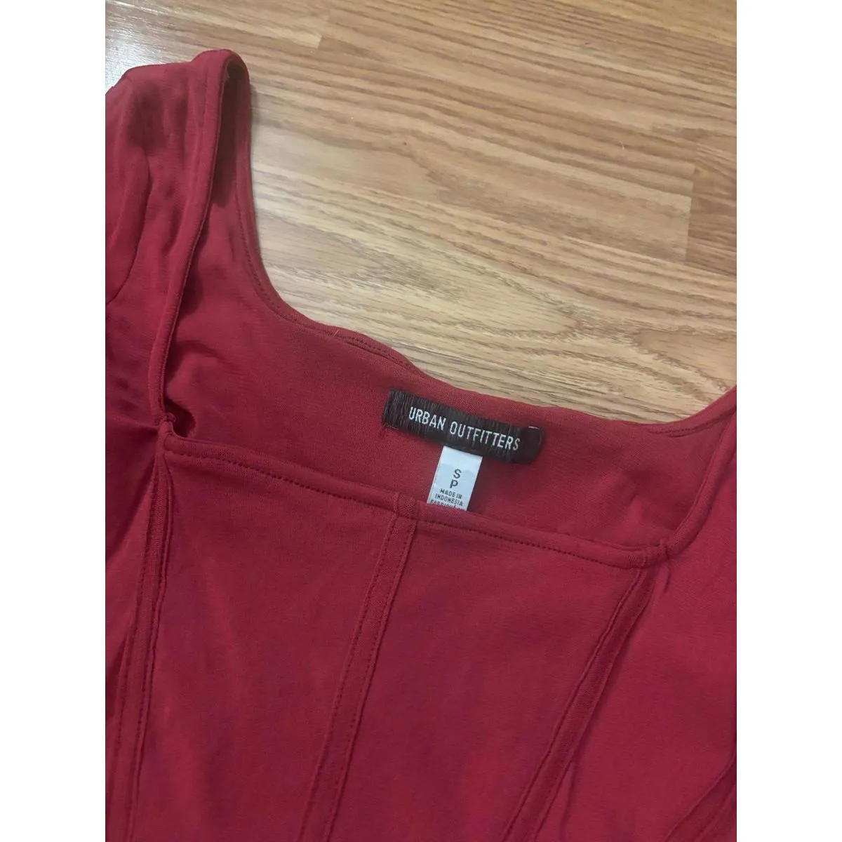 Urban Outfitters Corset Cropped Long Sleeve Top Size Small - Image 2