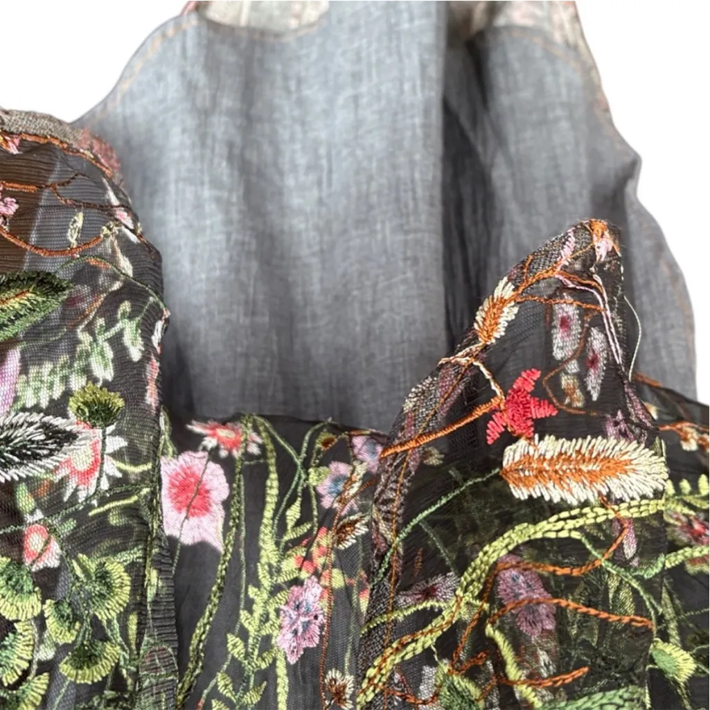 EUC Anthropologie Aratta silent
Journey Mixed Fabric Shirt Dress Size Large - Image 11