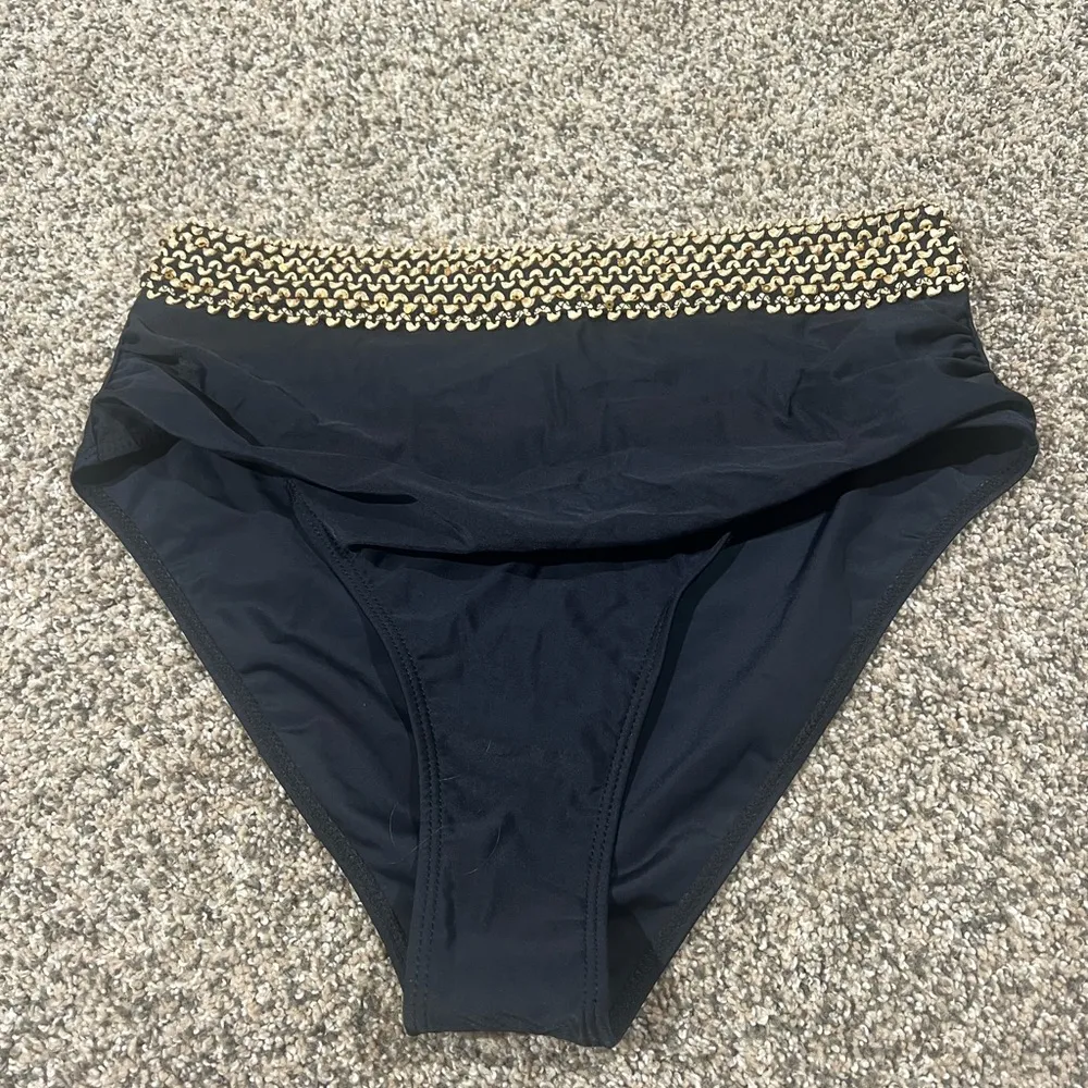 Shein black and gold contrast 2 piece size large - Image 6