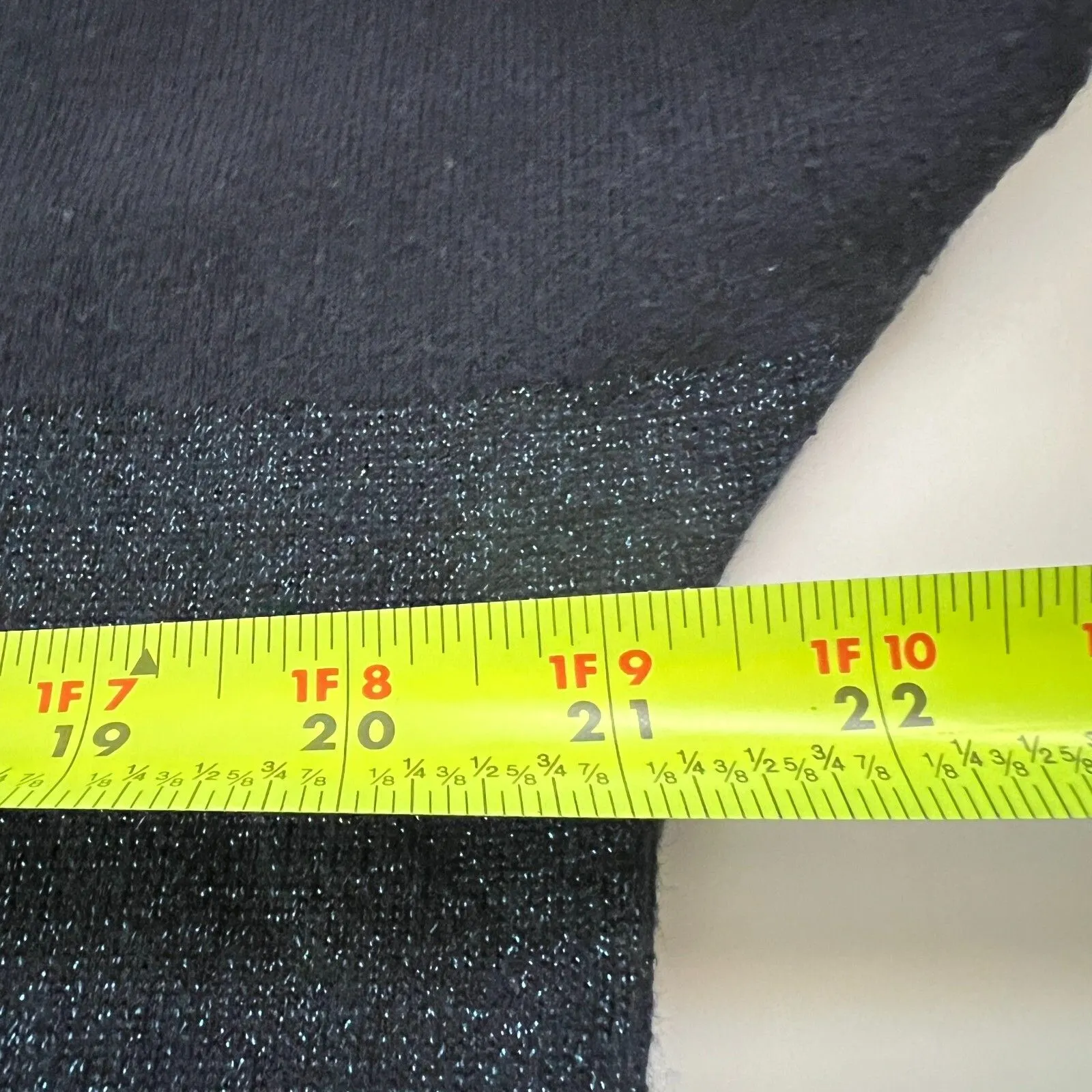 Banana Republic Womens Knit Sweater XL Blue Metallic Angora Rabbit Hair Blend - Image 7