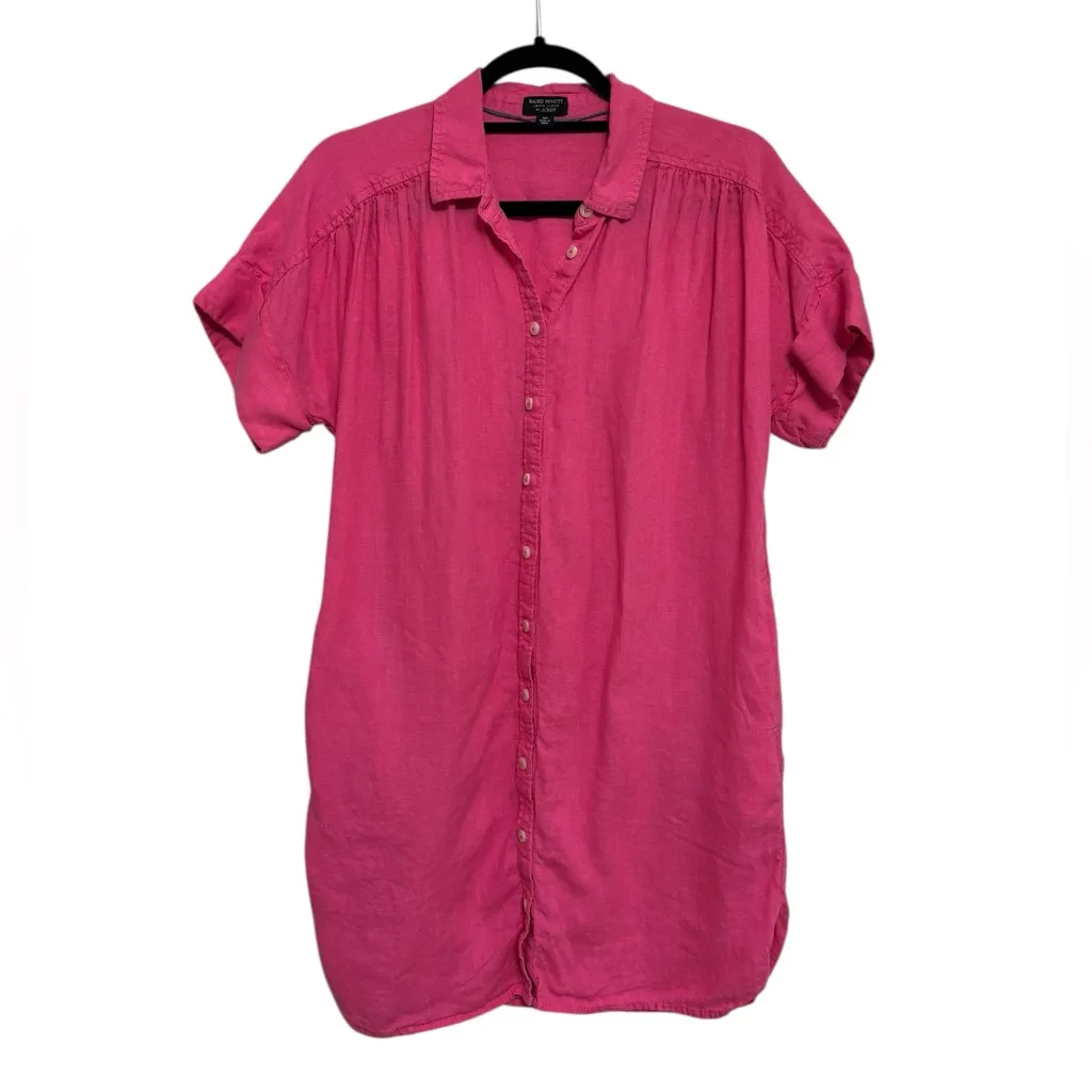 J. Crew Relaxed-Fit Short-Sleeved Shirt Dress in Baird McNutt Linen - Size MP - Image 3