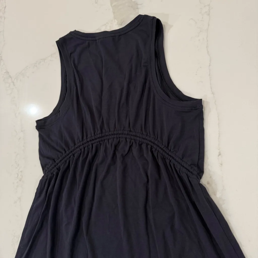 Athleta Air Out Cinch Athletic Tank Top Women’s Small Navy Blue Yoga Workout Gym - Image 6