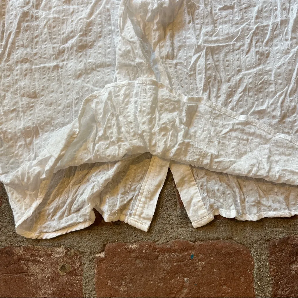 Millibon Crinkled White Button - Image 10