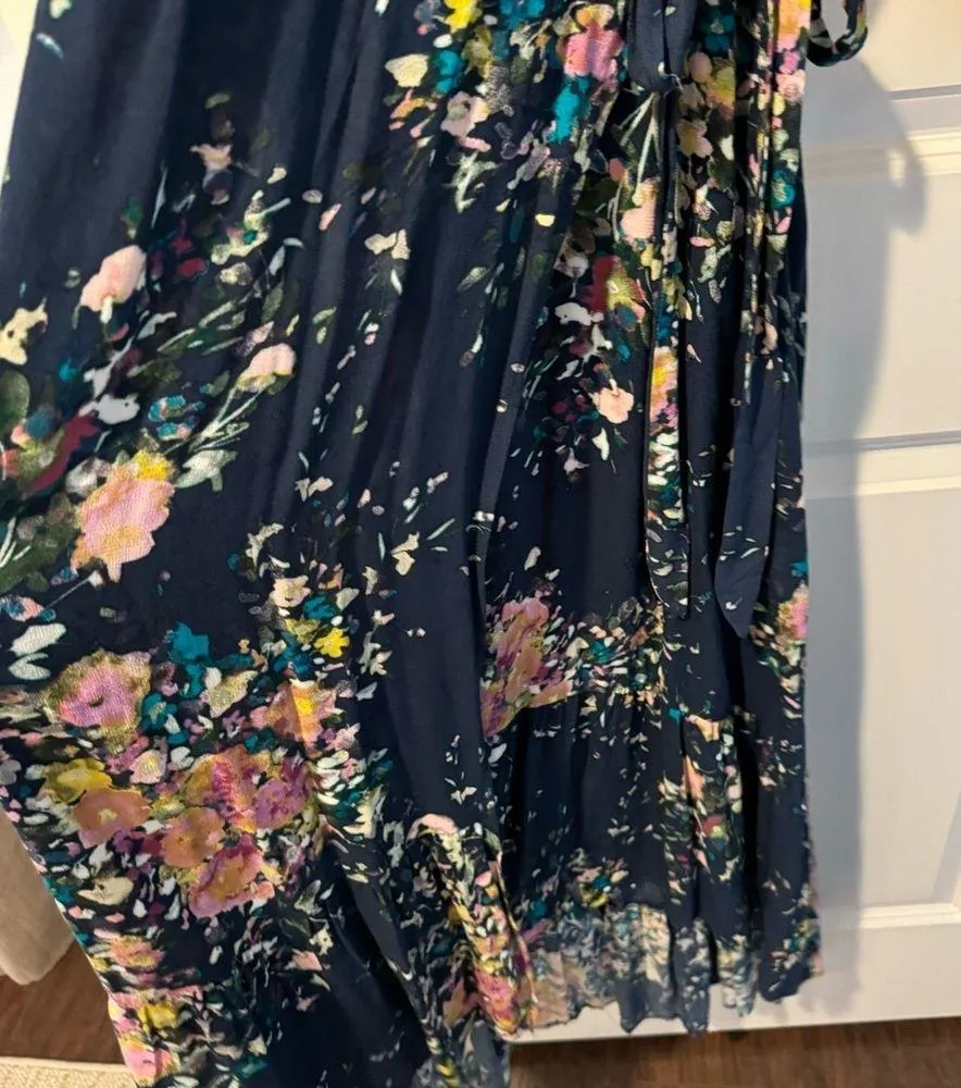 Love stitch Floral blue Midi Dress - Medium - Image 2