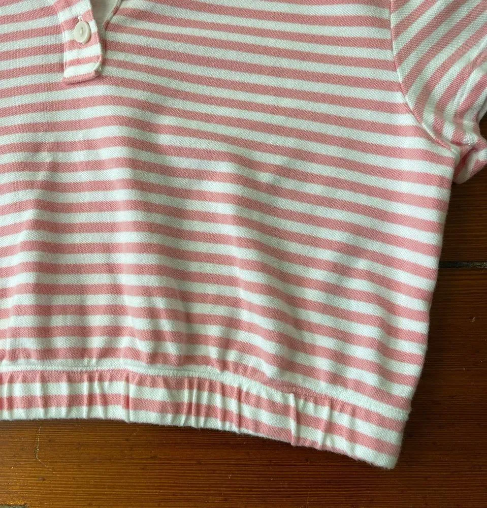 Aerie Courtside Bubble Hem Cropped Polo ~ Size Small 💚🍄 - Image 6