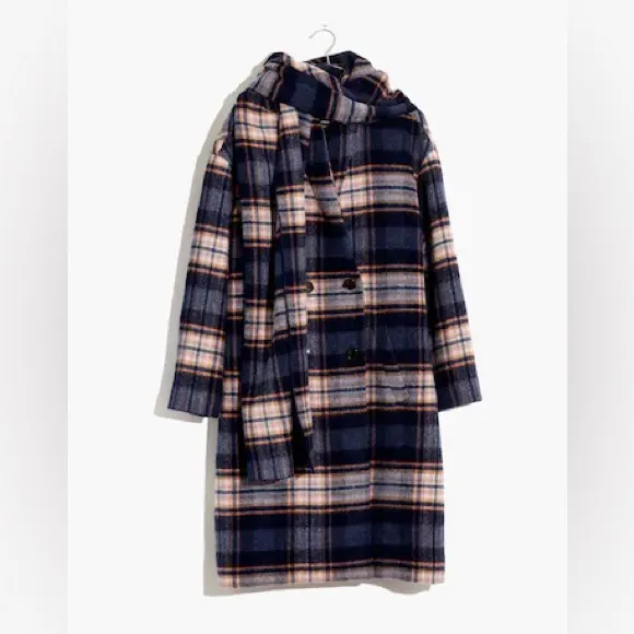 Madewell Plaid Scarf Wool Jacket | S NWOT - Image 2
