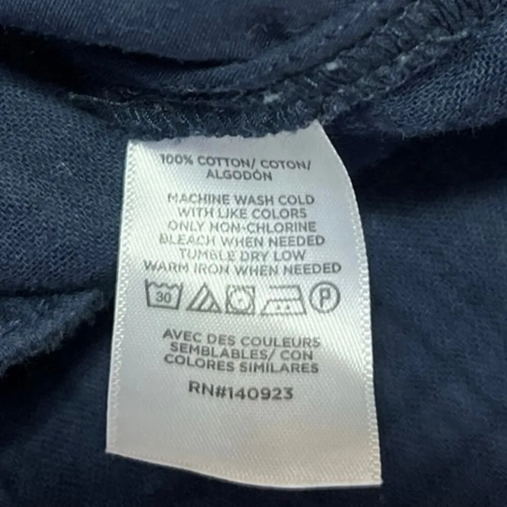 LOFT Women's Blue Straight Wide Leg High Waist Elastic Waist Trousers Pants S - Image 5