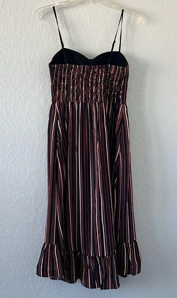 NWT Band of Gypsies Striped Ruffle Hem Dress - Image 4