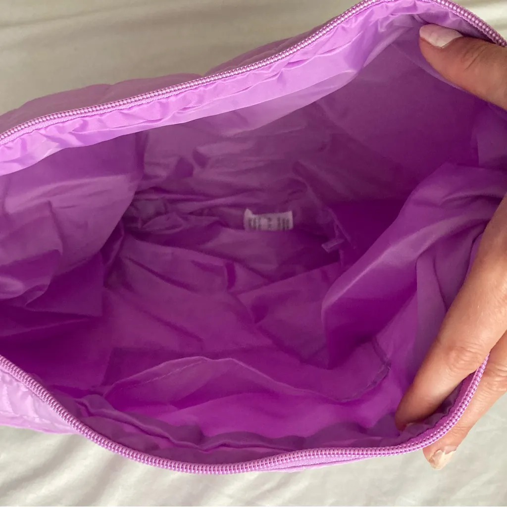 NWT Ulta Beauty Quilted Purple Hobo Bag - Image 4