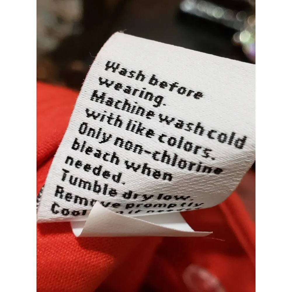 Nine West Womens Red Solid Polyester Casual Wide Leg Kick Flare Pants Size 4 - Image 8