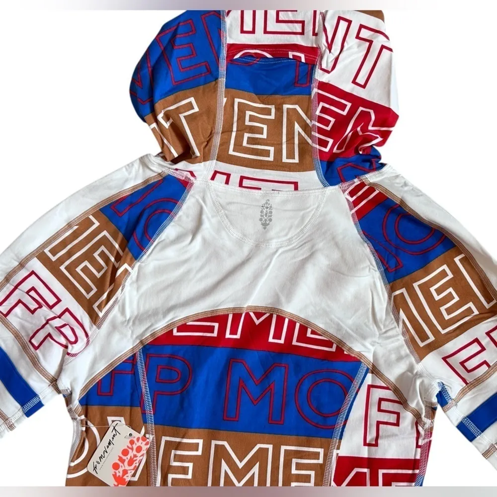 NWT Free People Dawn To Dusk Printed Hoodie in FPM Combo - Image 8