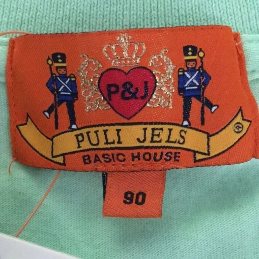 Puli Jels Basic House Short Sleeve Polo Shirt S Mint Green Buttons Pocket NWT - Image 5