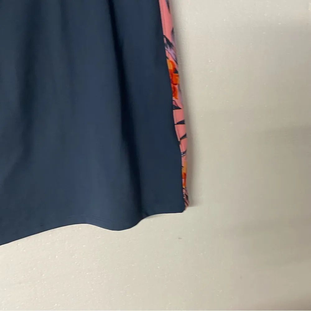 Tommy Bahama Golf Skort Size L Blue Pink Floral Tropical Stretch Athletic Tennis - Image 4