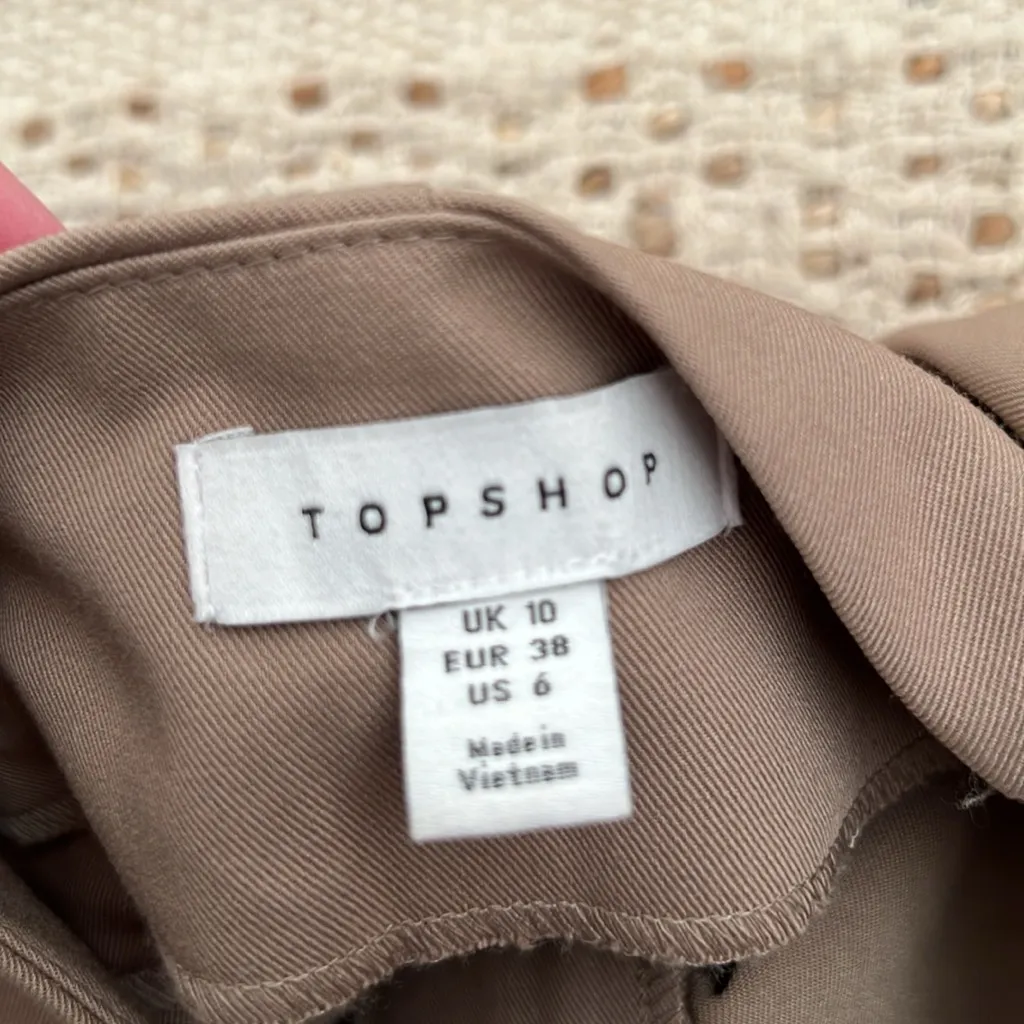 Topshop Slit Hem Tan Pants NEW - Image 5