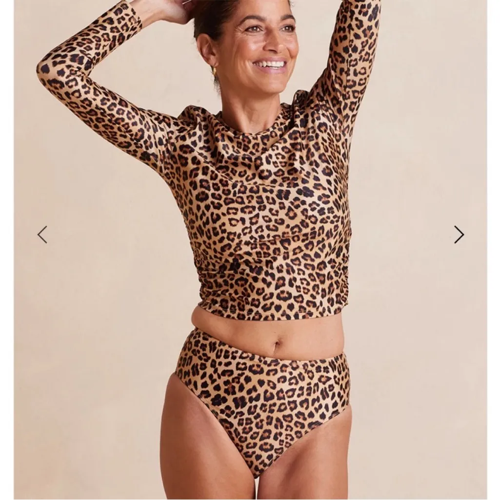 Summersalt Leopard Print Women's swim bikini size 2 - Image 9