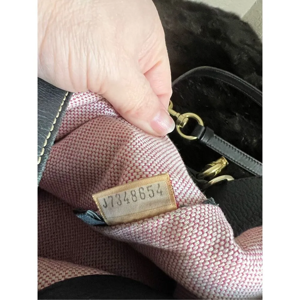 Dooney & Bourke Black Pebble Grain Leather Libby Hobo/Shoulder Bag - Image 10