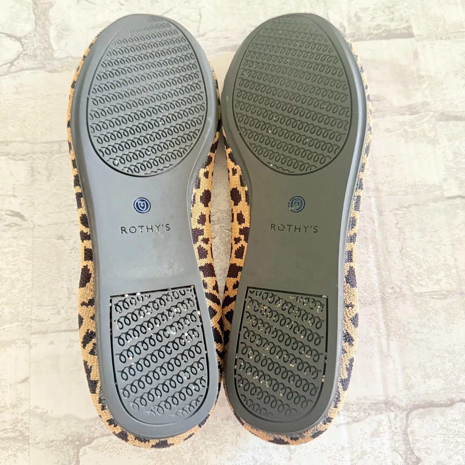 Rothys The Flat Animal Print Shoes Round Toe Eco Friendly Knit Comfort Sz 11 - Image 6