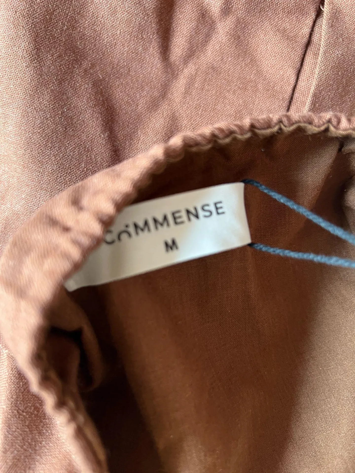 NWT Brown Halter Button Top LINEN BLEND Shorts Set MEDIUM - Image 6