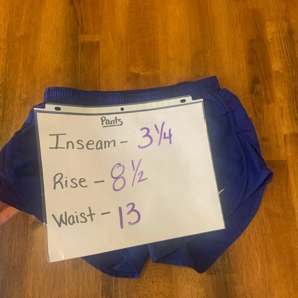 Nike Women's Athletic Shorts XS Blue Running Lined - Image 6