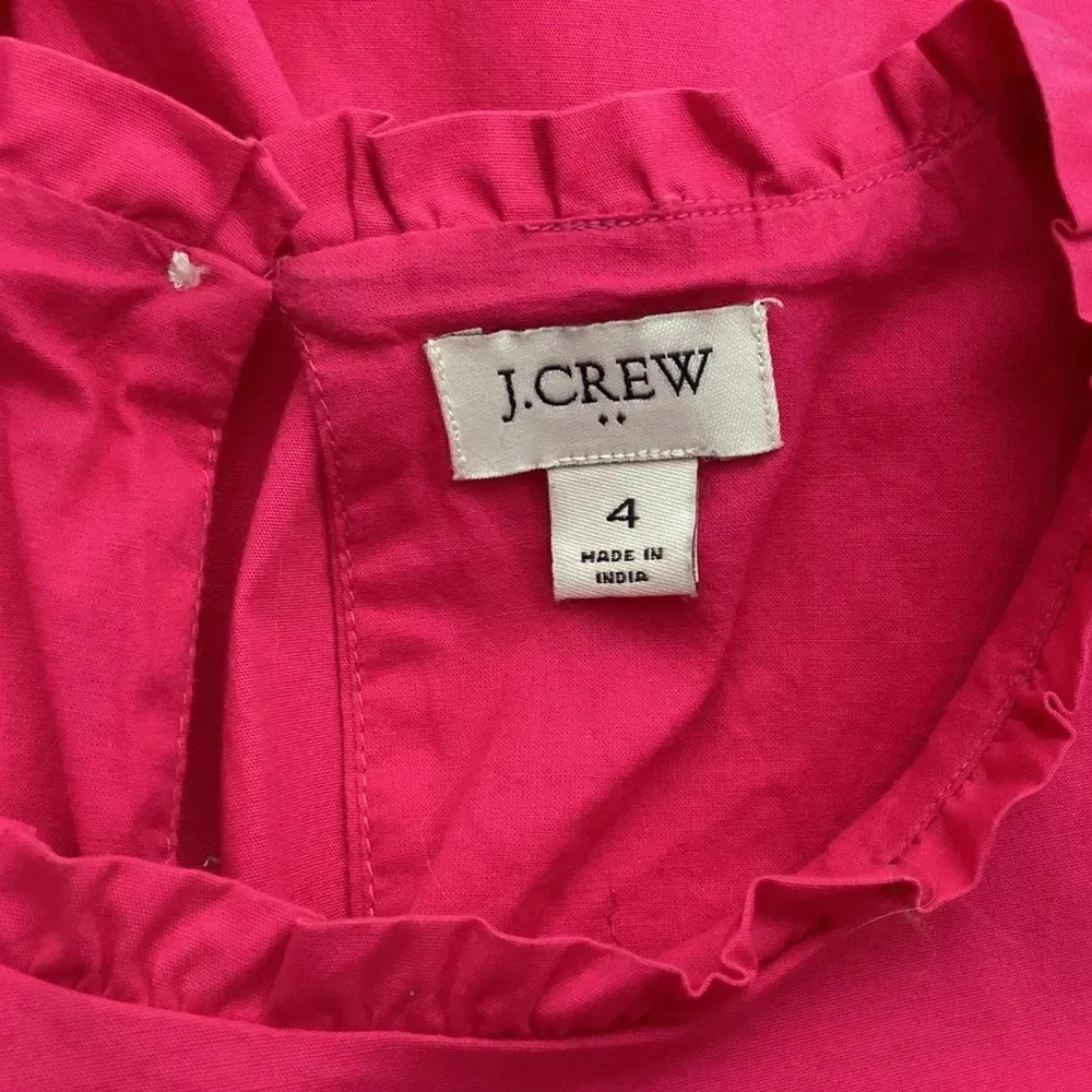 J. Crew Sleeveless Tiered Dress Size 4 - Image 8