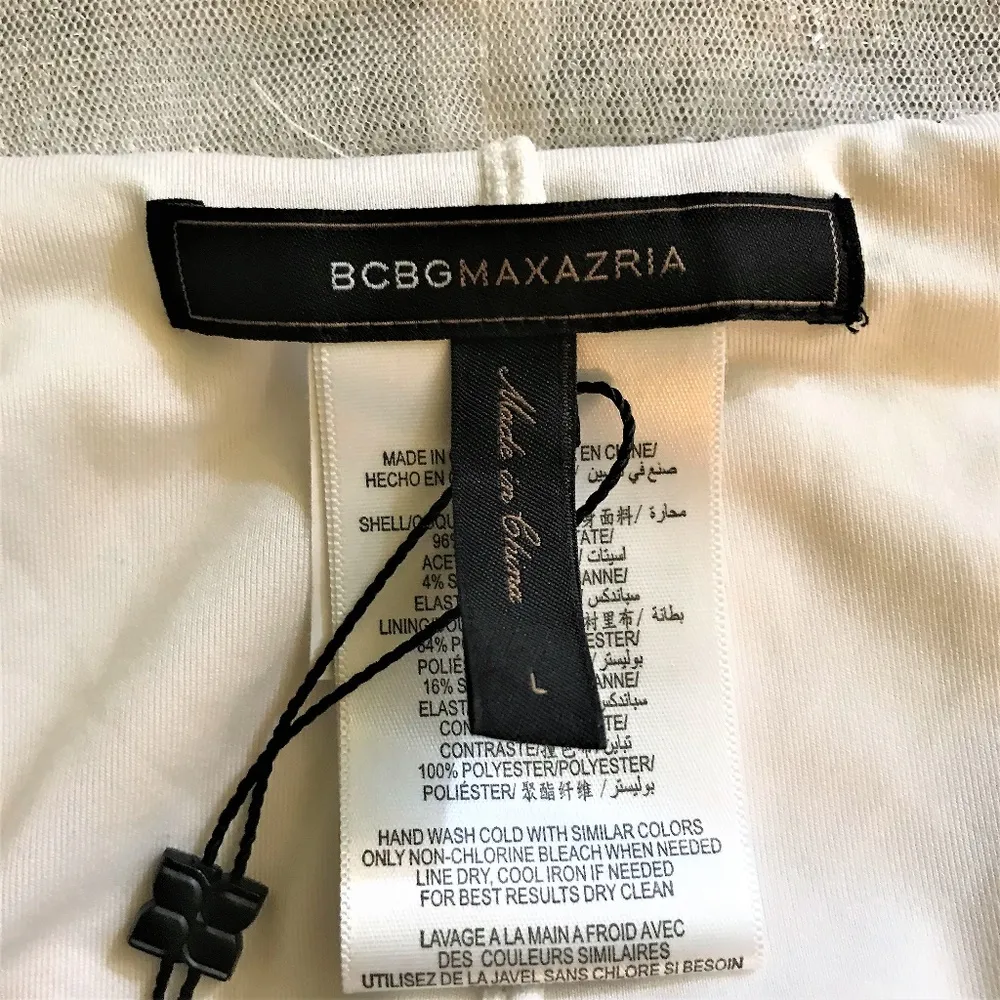 BCBG Maxazria Greek Goddess White Dress NWOT - Image 8