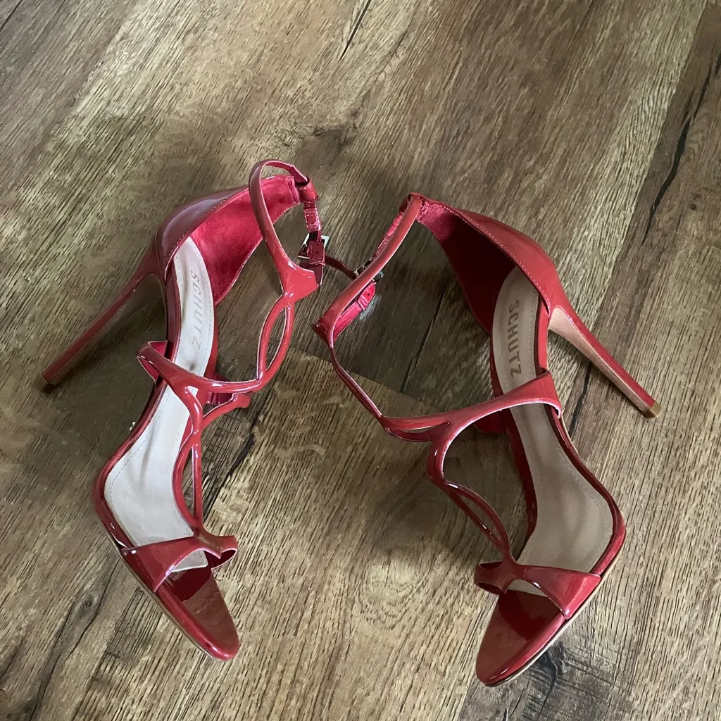 SCHUTZ Women's Rania Scarlet, 6.5 Heeled Sandal NWOB - Image 7