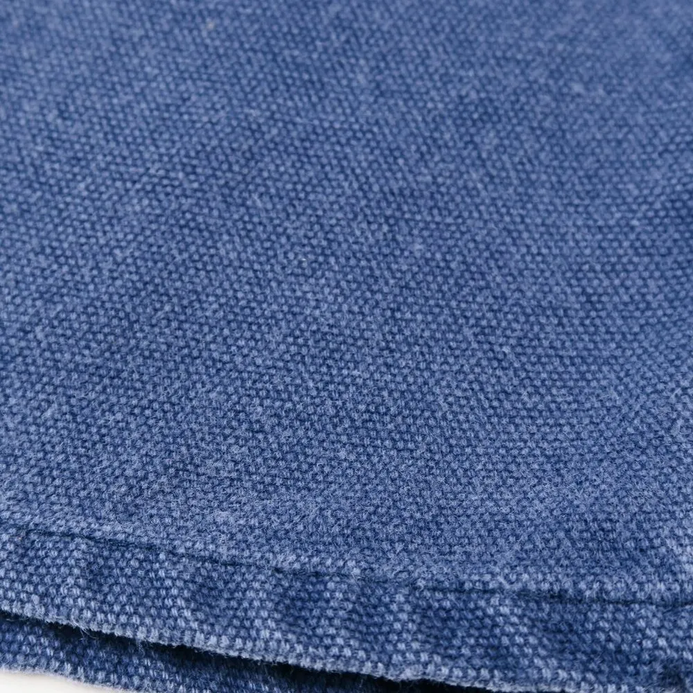 Vintage 80s Paris Sports Club Navy Blue High Waisted Denim Shorts Size 28 - Image 7