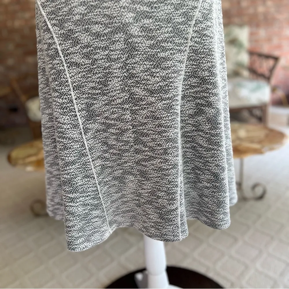 NYDJ Blaine Dress Black Ivory Tweed Slubbed Knit A-Line 12 Work Chic Party - Image 10