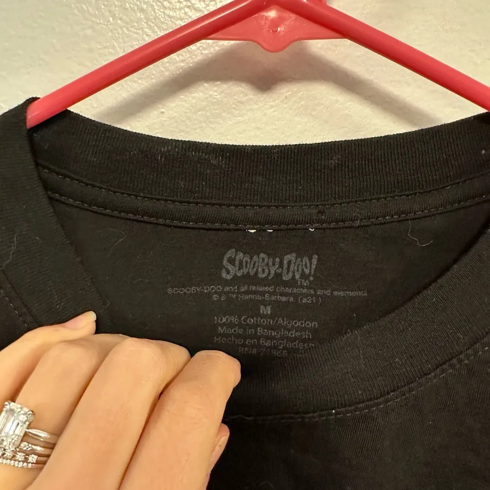 Scooby Doo sweater! Custom reworked Scooby Doo flannel plaid long sleeve shirt! Purple Size L - Image 2