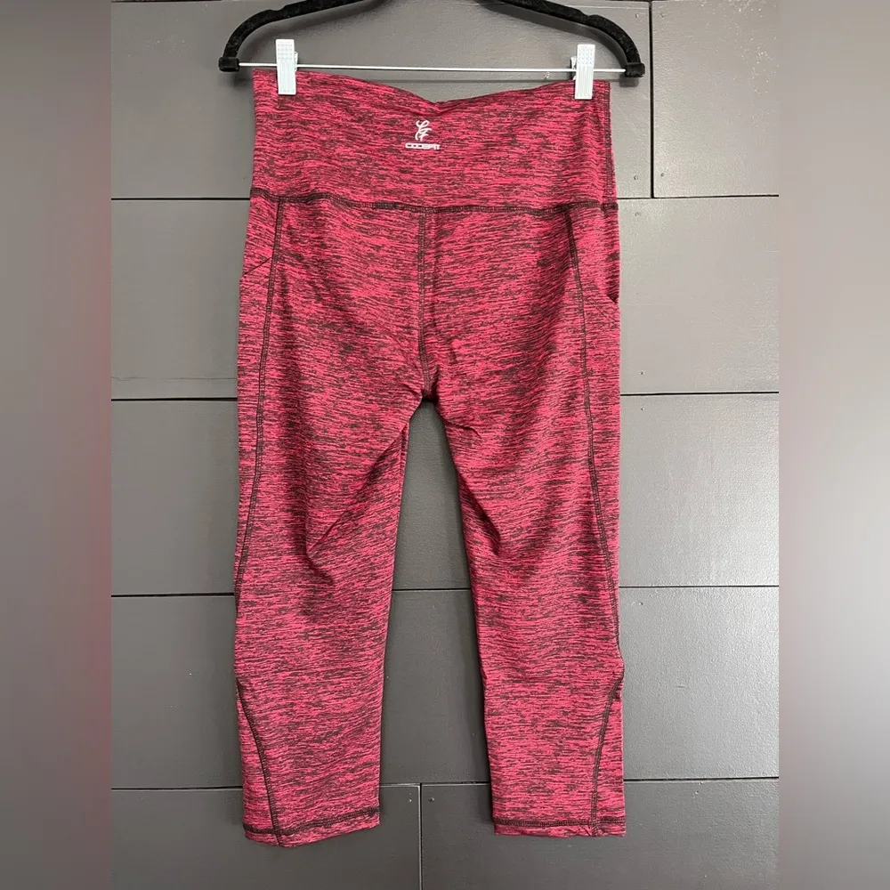 CODEFIT Deep Pocket High Waist Crop Capri Leggings Womens Sz L NWOT Red Size L - Image 4
