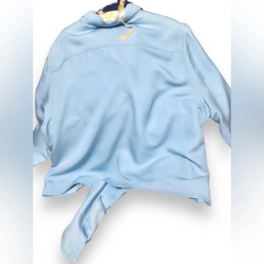 COCO + CARMEN  Harbor Tie Front Light Blue Ladies Top NWT! - Image 2