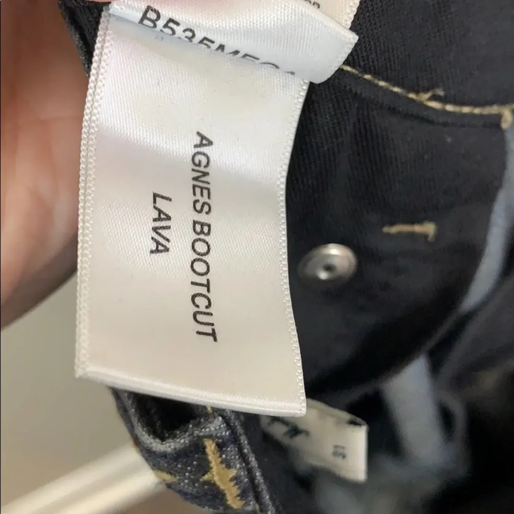 BCBGMaxazria Agnes Bootcut Lava Thick Stitch Jeans - Image 5