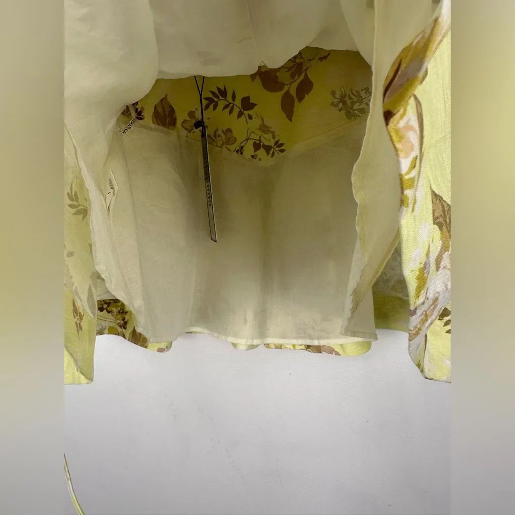 Shona Joy Martina Lace Up Mini Skirt Lemon Lime Women’s Sz 8 NWT - Image 10