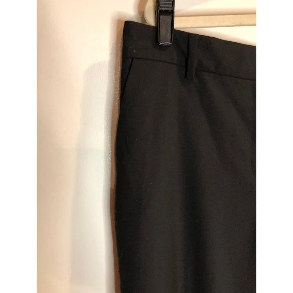 Lands End Size 8 Black Dress Pant Career Trousers Pleated Ankle Professional - Image 2