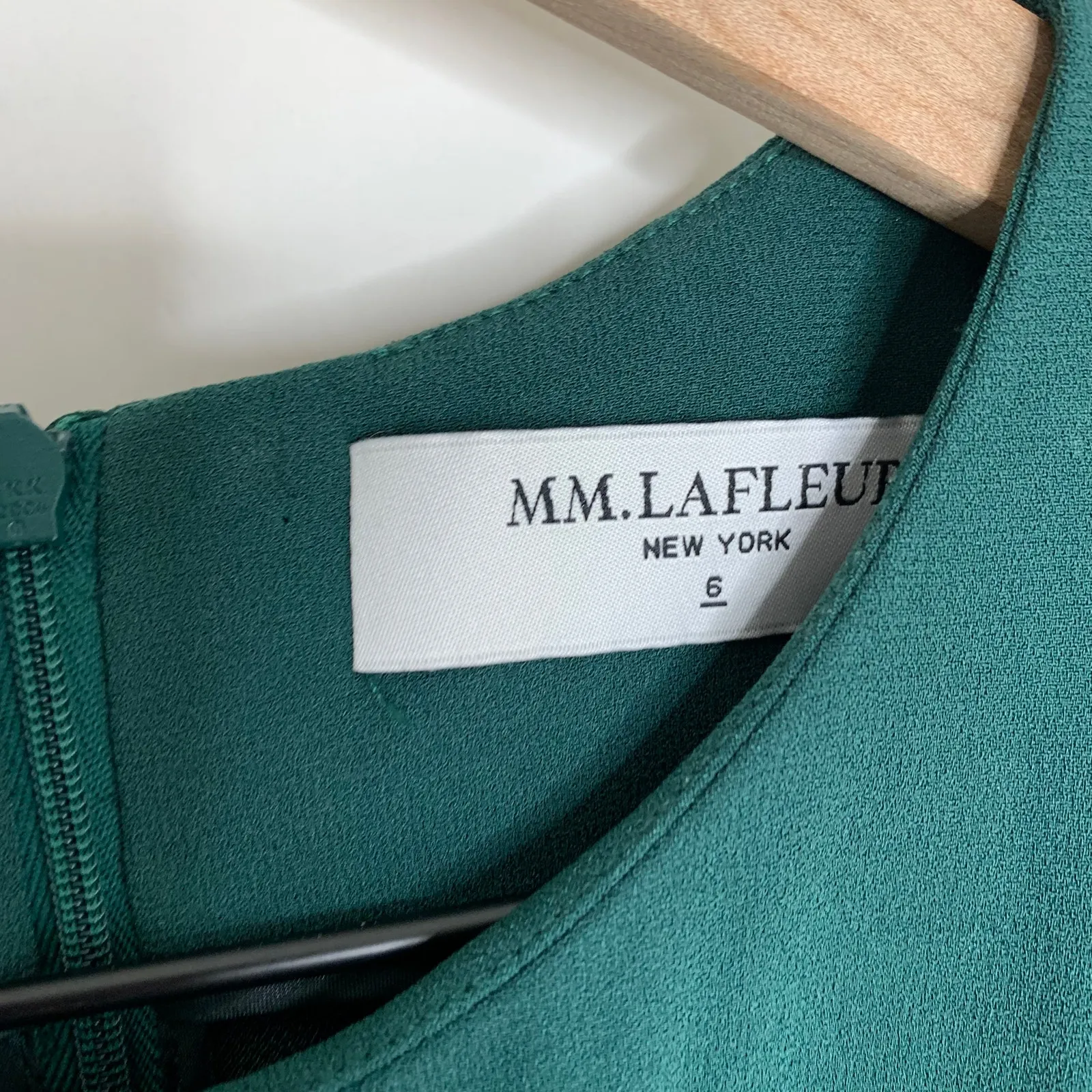 MM Lafleur The Taylor Dress Forest Green Womens Viridian Business Casual Size 6 - Image 15