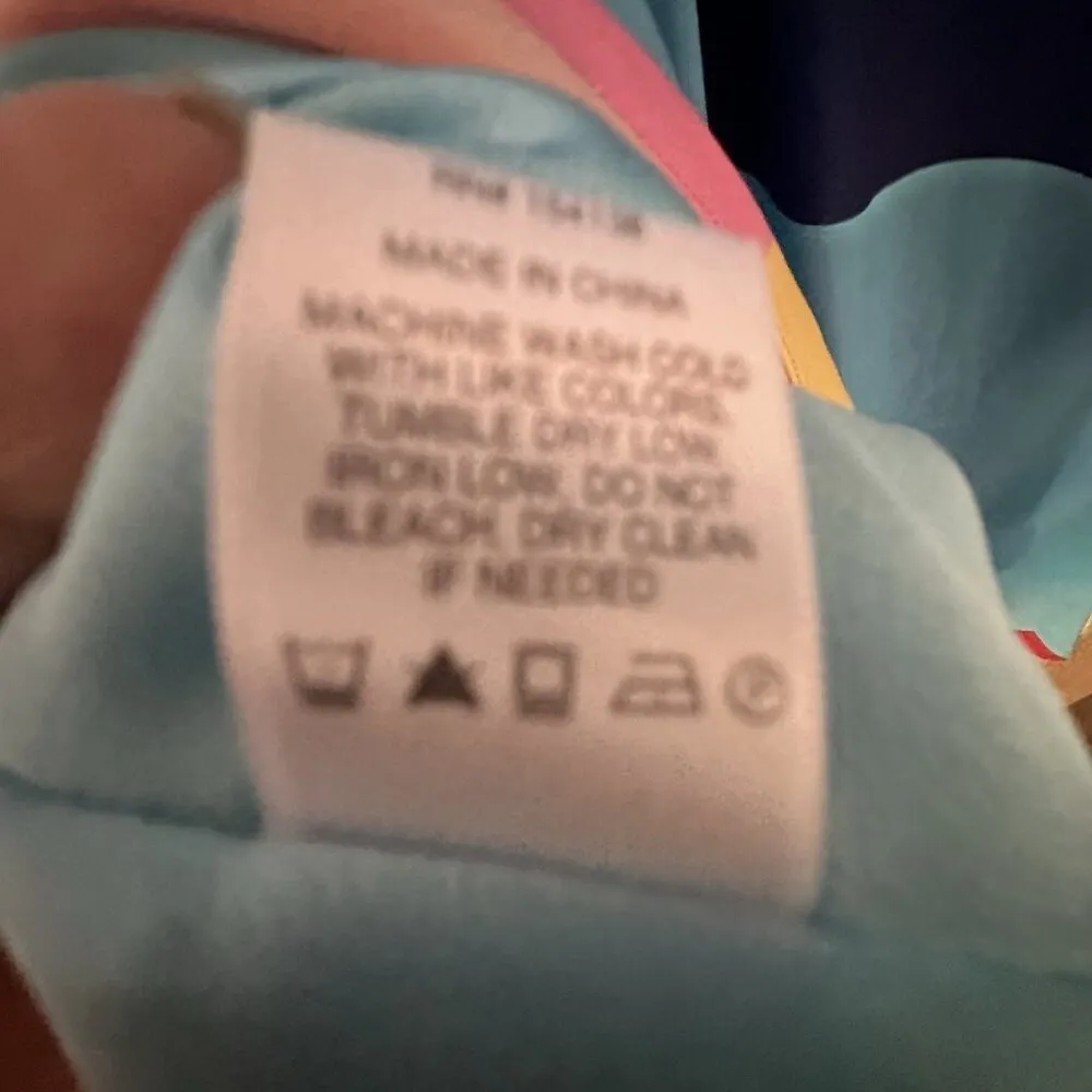 STAUD Milla Mini Dress Capri Coastal Marble Women's Size 4 Multicolor Colorful! Pink - Image 5