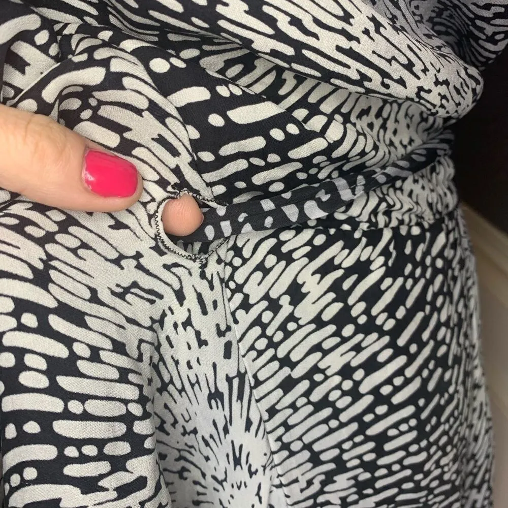 Parker silk cascade ruffle racer back lined dress - Image 3