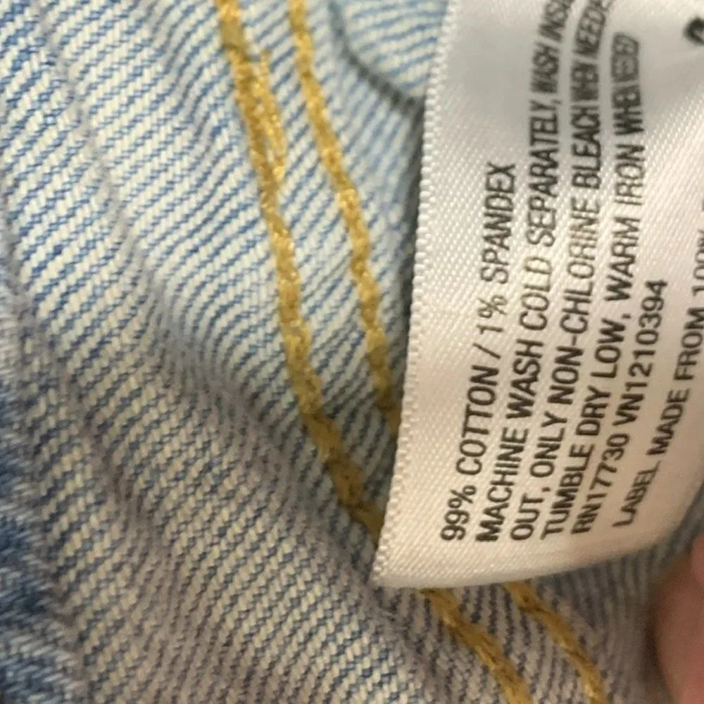 Isabel Maternity Midi Denim Short Blue Size 10 - Image 5