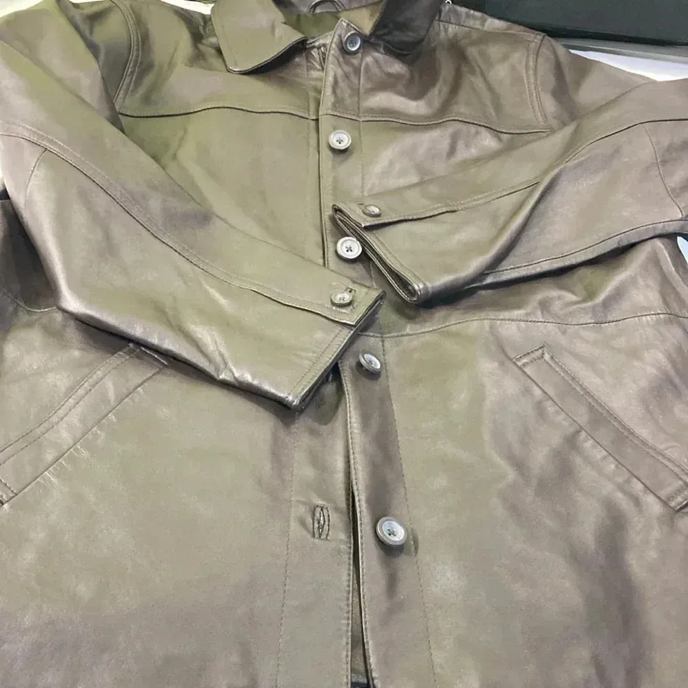 Centigrade leather jacket L Brown Size L - Image 16