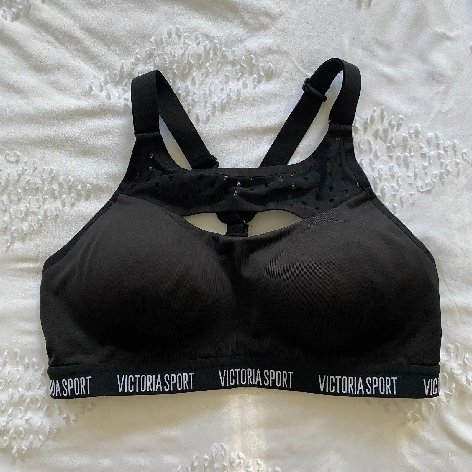 Victoria's Secret Sport Bra Women's Size S Black  Sportwear Athleisure - Image 6